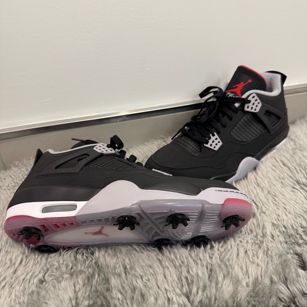 Nike Air Jordan 4 Retro Golf “Bred” – NWOB